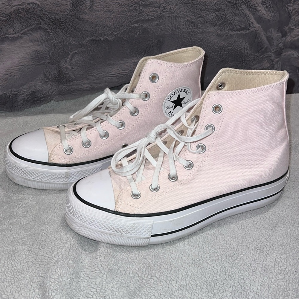Converse High Top Platform Light Pink